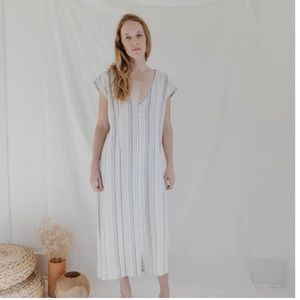 Esby Apparel - Winnie Dress - Riviera Stripe - XS